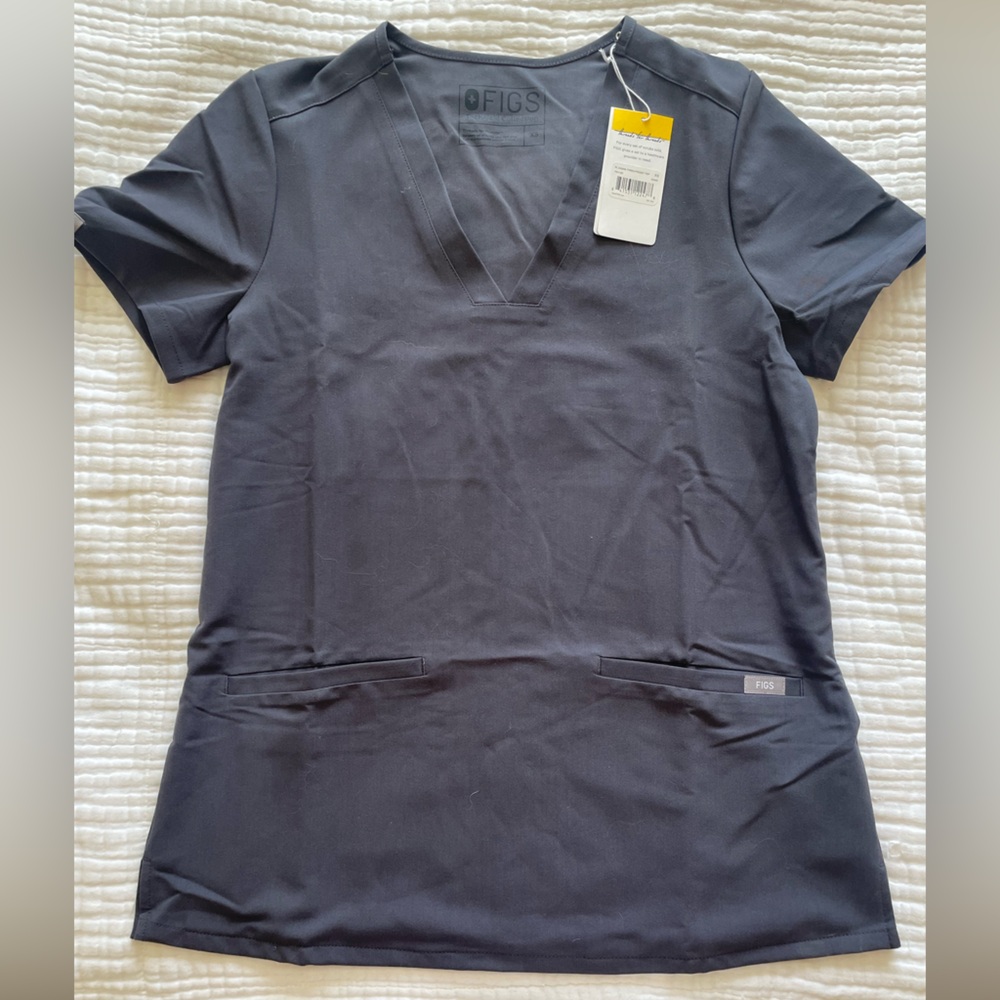 Figs Technical Collection Gray Top